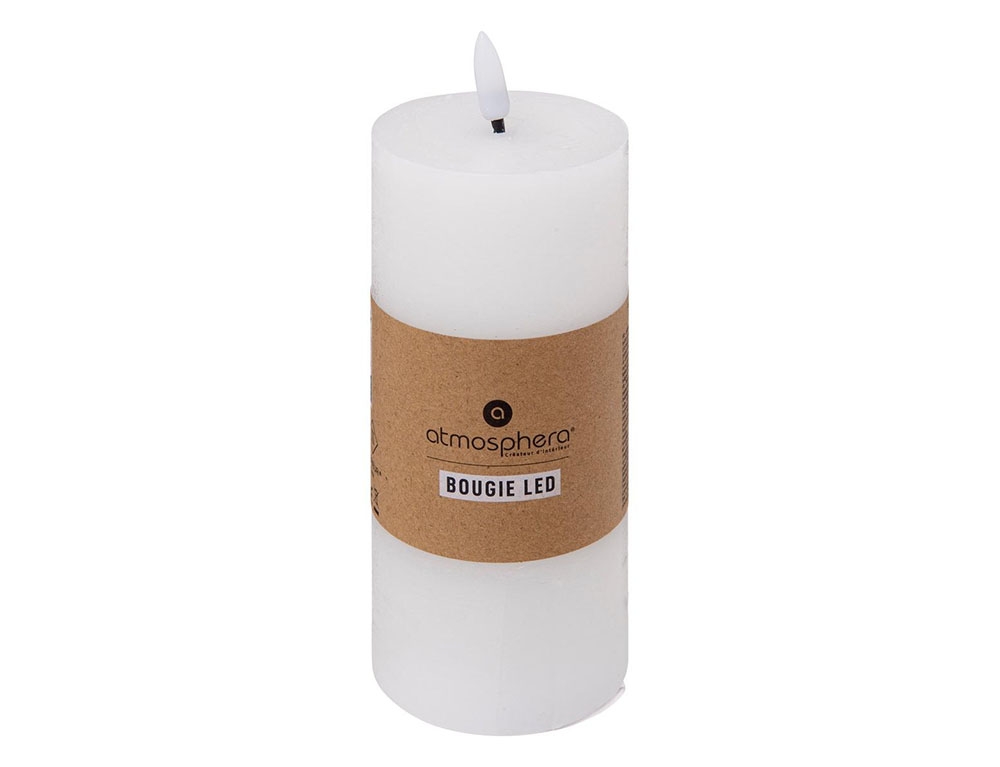 Κεριά Ατμοσφαιρικού Φωτισμού Led Molia Whi Rnd Led Candle 7X18 Atmosphera 200663A