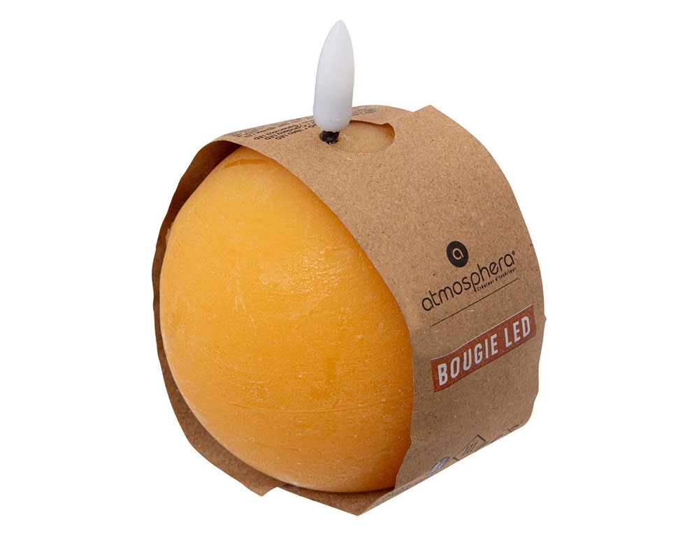 Κεριά Ατμοσφαιρικού Φωτισμού Led Molia Yell Ball Led Candle D8