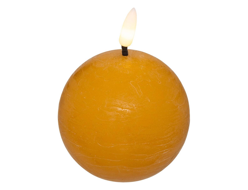 Κεριά Ατμοσφαιρικού Φωτισμού Led Molia Yell Ball Led Candle D8
