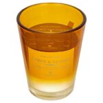 Κεριά & Κηροπήγια 270G Amber Alma Glass Candle 200618A