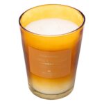 Κεριά & Κηροπήγια 855G Amber Alma Glass Candle 200617A