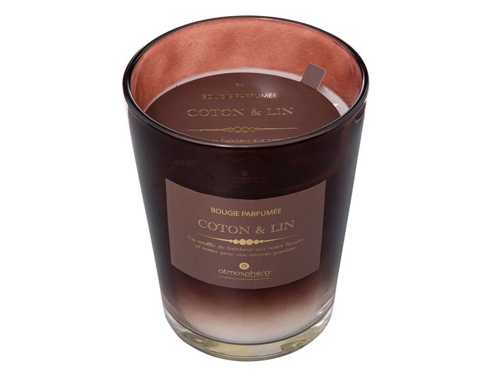 Κεριά & Κηροπήγια 855G Cotton Alma Glass Candle 200617B