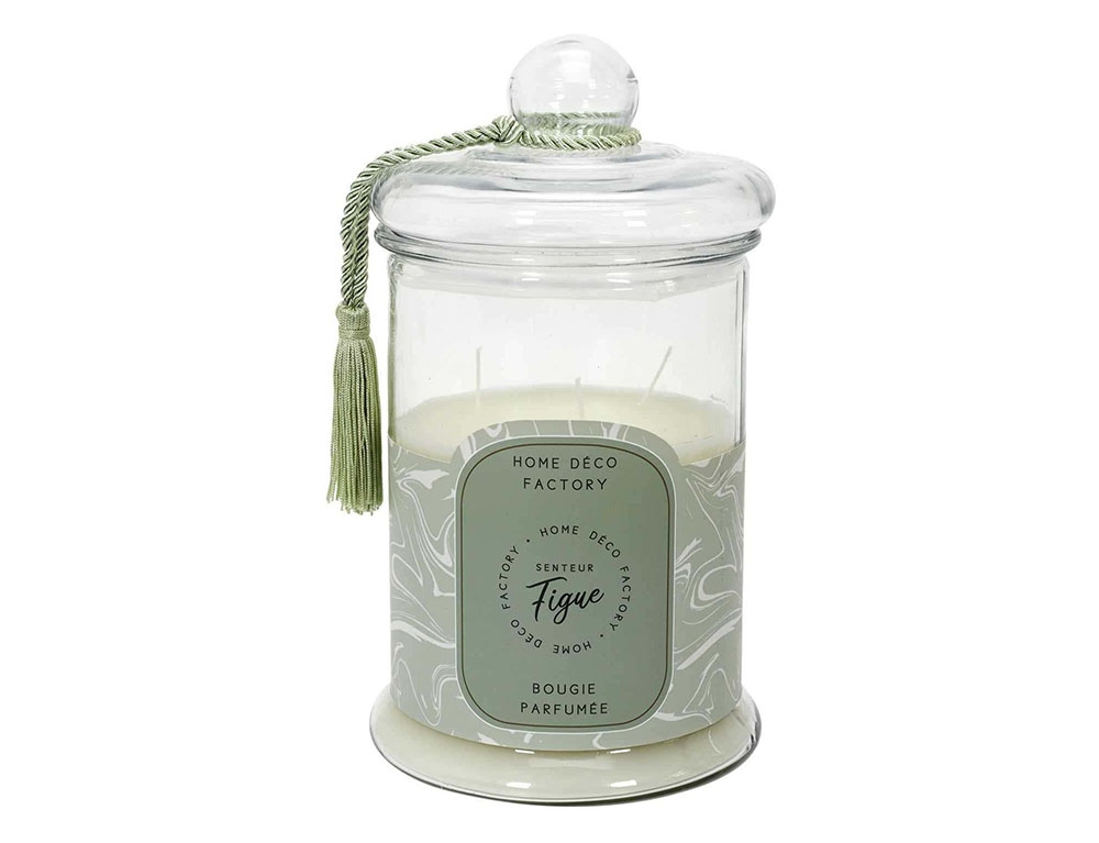 Κεριά & Κηροπήγια Bougie Parfumee Bonbonniere Verte H29Cm M2 Bo5580