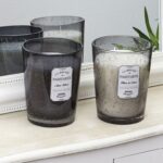 Κεριά & Κηροπήγια Bougie Parfumee Verre Bulle Gris Clair H16Cm M4 Bo