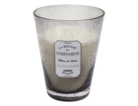 Κεριά & Κηροπήγια Bougie Parfumee Verre Bulle Gris Clair H23Cm M2 Bo
