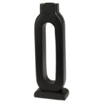 Κεριά & Κηροπήγια Candle Holder Oval H30 Black A68100070
