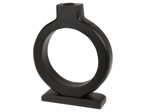 Κεριά & Κηροπήγια Candle Holder Round H25 Black A68100040