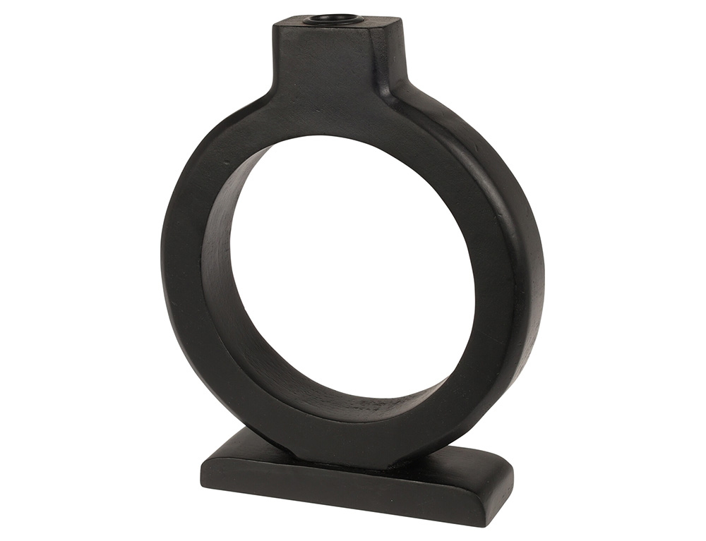 Κεριά & Κηροπήγια Candle Holder Round H25 Black A68100040