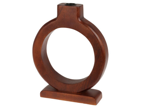 Κεριά & Κηροπήγια Candle Holder Round H25 Walnut A68100050