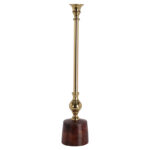 Κεριά & Κηροπήγια Candle Holder Wooden Base 45Cm A04610080