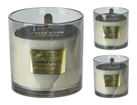 Κεριά & Κηροπήγια Candle In Iron Plating Glass Acc684850