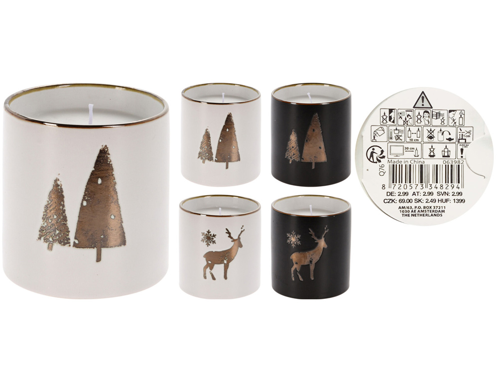 Κεριά & Κηροπήγια Candle In Reactive Glaze Pot Q76900000
