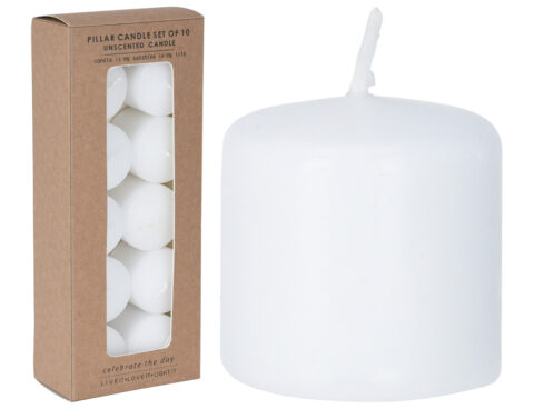 Κεριά & Κηροπήγια Candles 3Cm S10 White Acc696270