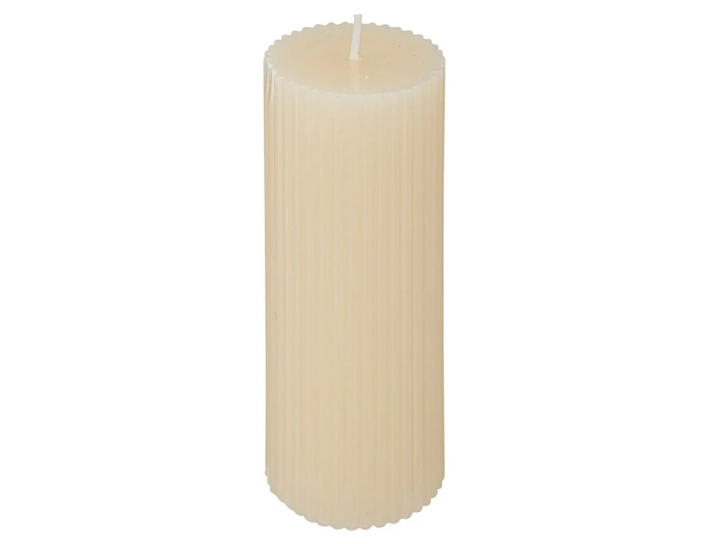 Κεριά & Κηροπήγια Demi Ivory Rnd Candle 5X14 196064