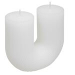 Κεριά & Κηροπήγια Demi White U Candle 196112