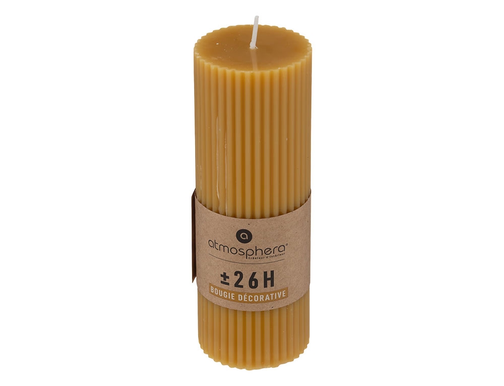 Κεριά & Κηροπήγια Demi Yell Rnd Candle 5X14 196064B
