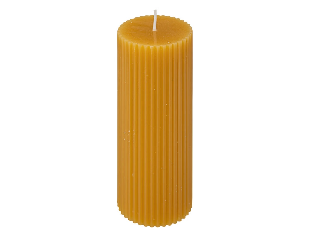 Κεριά & Κηροπήγια Demi Yell Rnd Candle 5X14 196064B