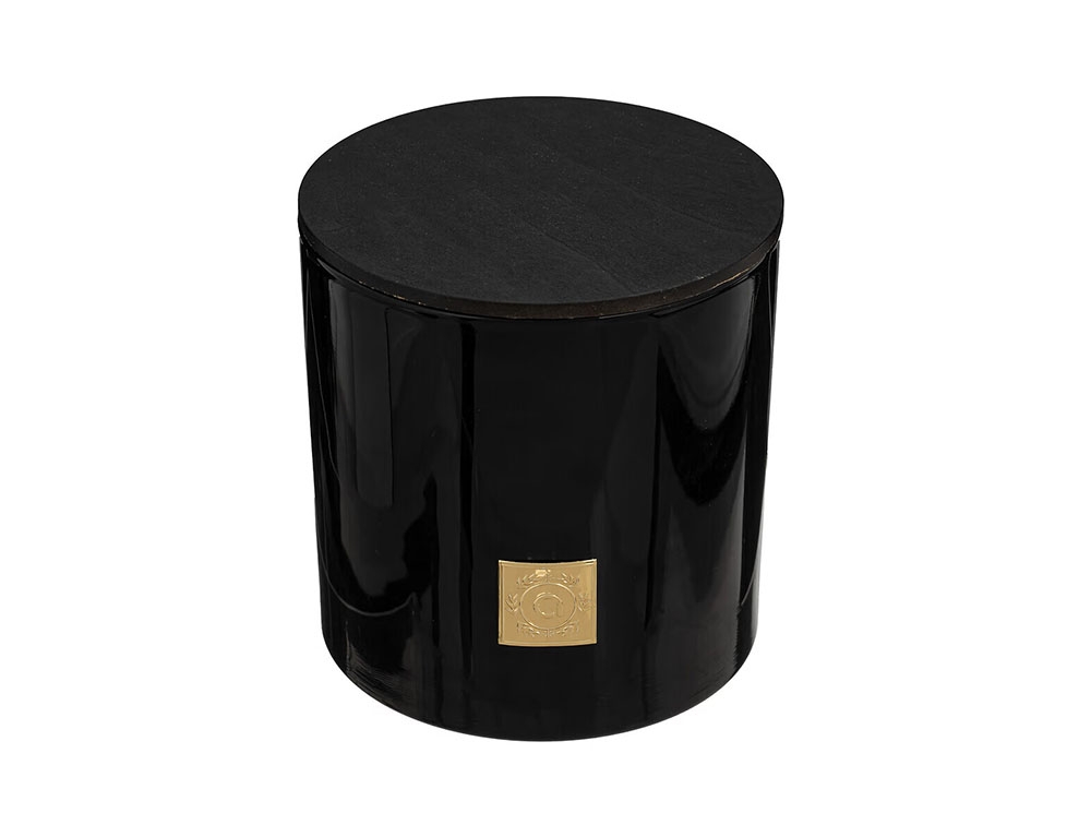 Κεριά & Κηροπήγια Enzo Wood Glass Candle 1200G 184741E
