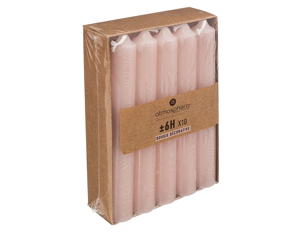 Κεριά & Κηροπήγια Hugo Pink Din Candle Atmosphera H16 X10 110120G