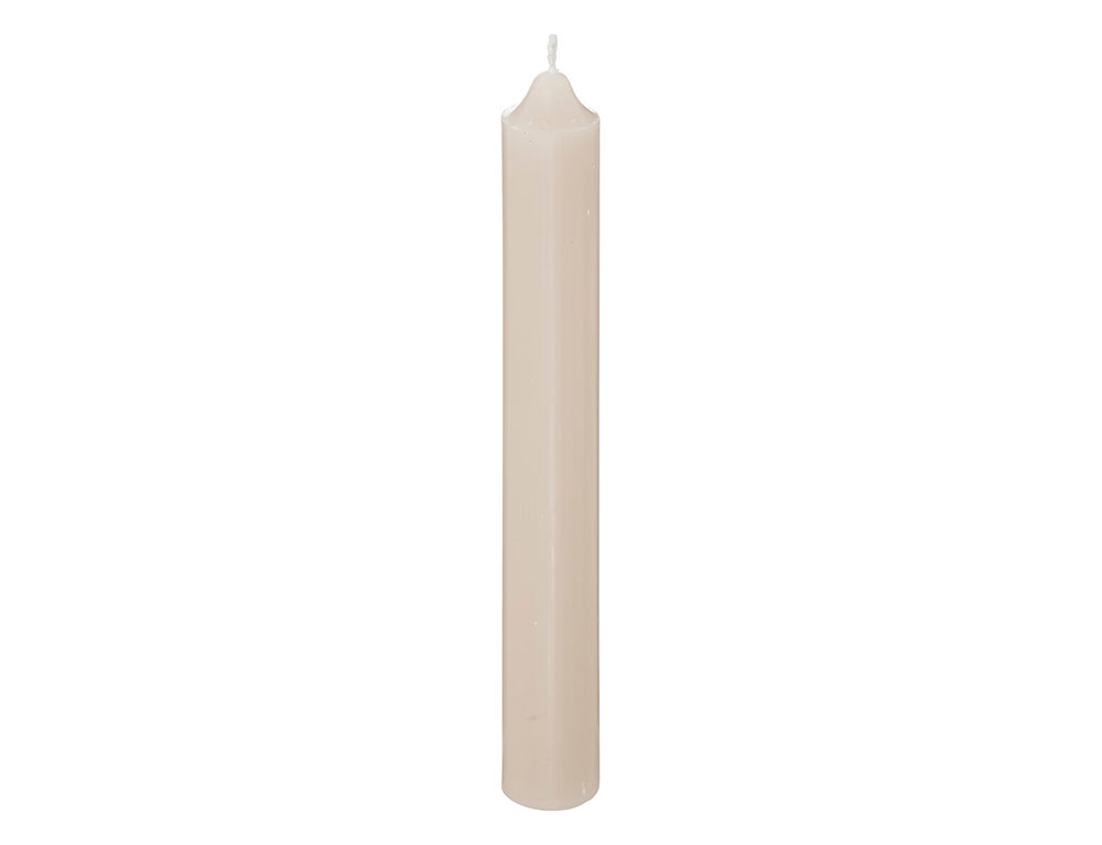 Κεριά & Κηροπήγια Hugo Taupe Din Candle H16 X10 116367