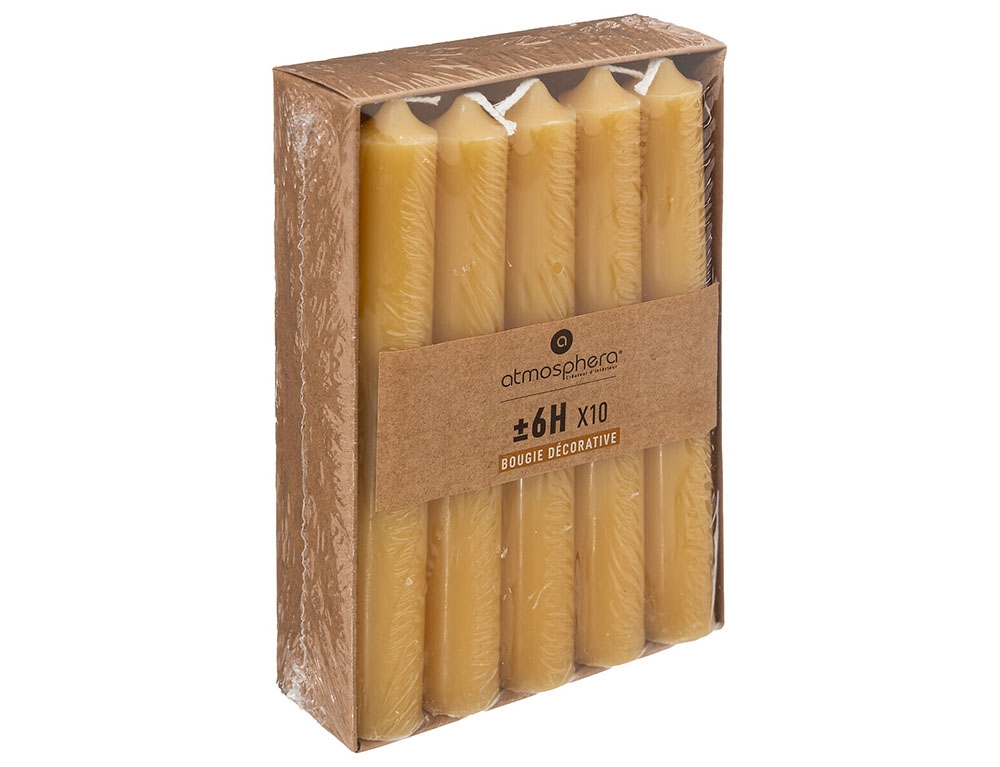 Κεριά & Κηροπήγια Hugo Yellow Din Candle Atmosphera H16 X10 110120B