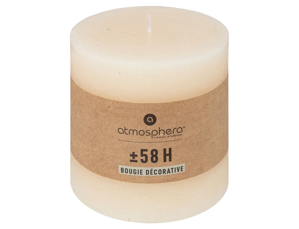 Κεριά & Κηροπήγια Olia Ivory Rnd Candle 10X10 103123