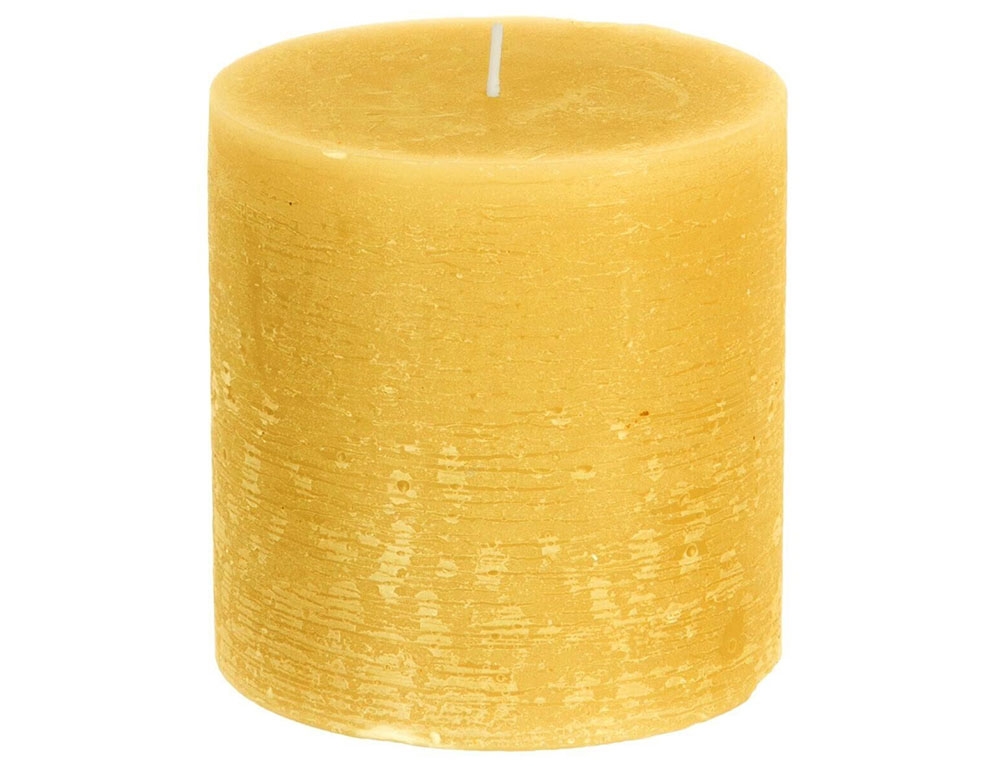 Κεριά & Κηροπήγια Olia Yell Rnd Candle 10X10103124B