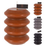 Κεριά & Κηροπήγια Pillar Candle 10Cm 3Ass Clr Acc309900