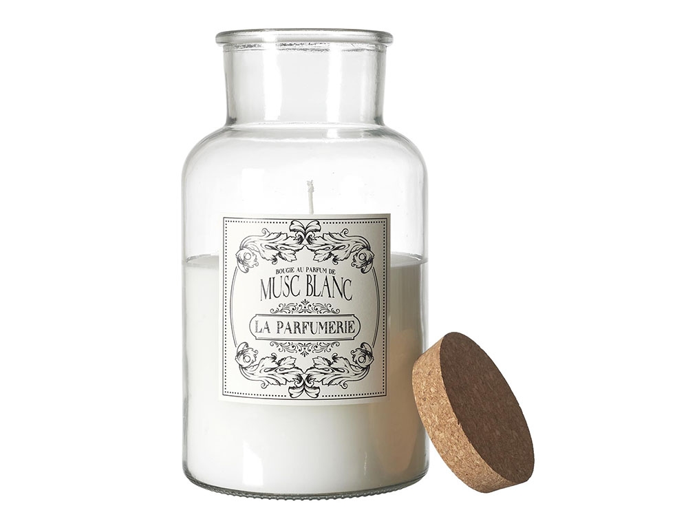 Κεριά & Κηροπήγια Scented Candle Musk House Tradition H25.5Cm M2 Bo0