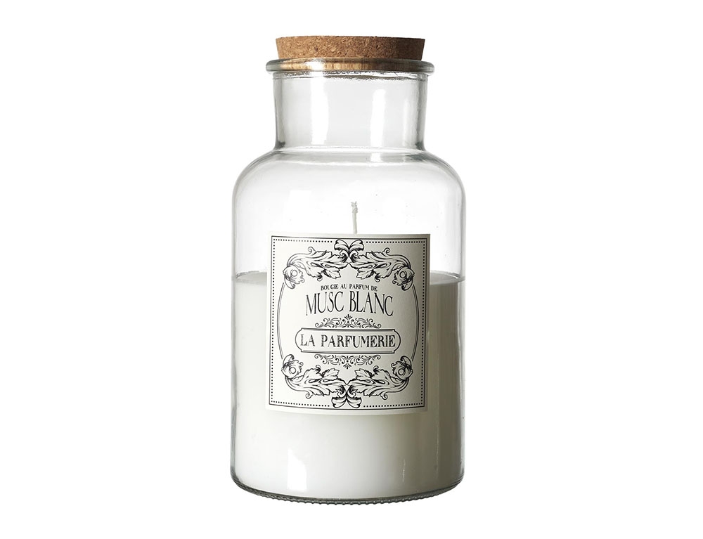 Κεριά & Κηροπήγια Scented Candle Musk House Tradition H25.5Cm M2 Bo0