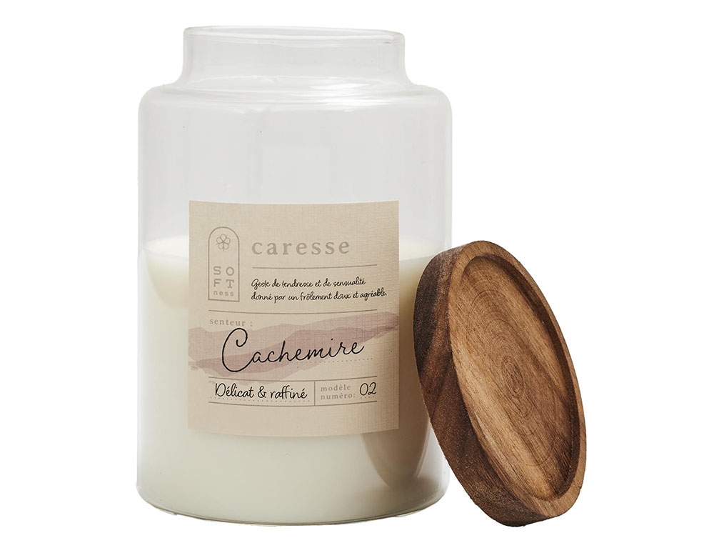Κεριά & Κηροπήγια Scented Candle Pot Top Acacia Softness H16Cm Bo008