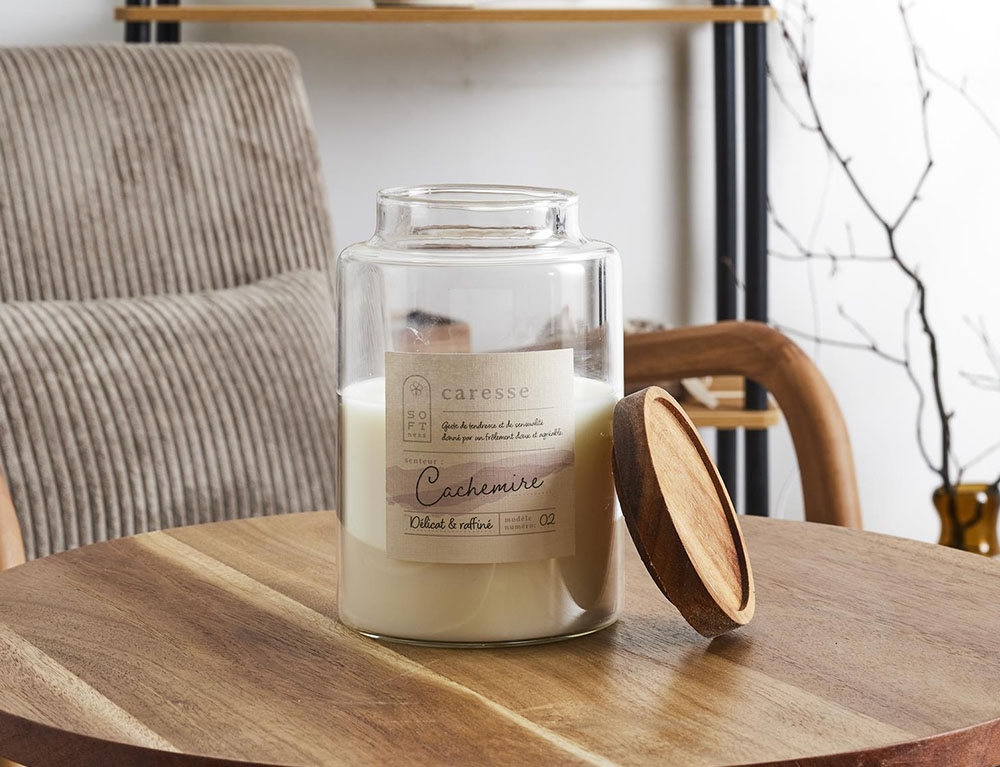 Κεριά & Κηροπήγια Scented Candle Pot Top Acacia Softness H16Cm Bo008