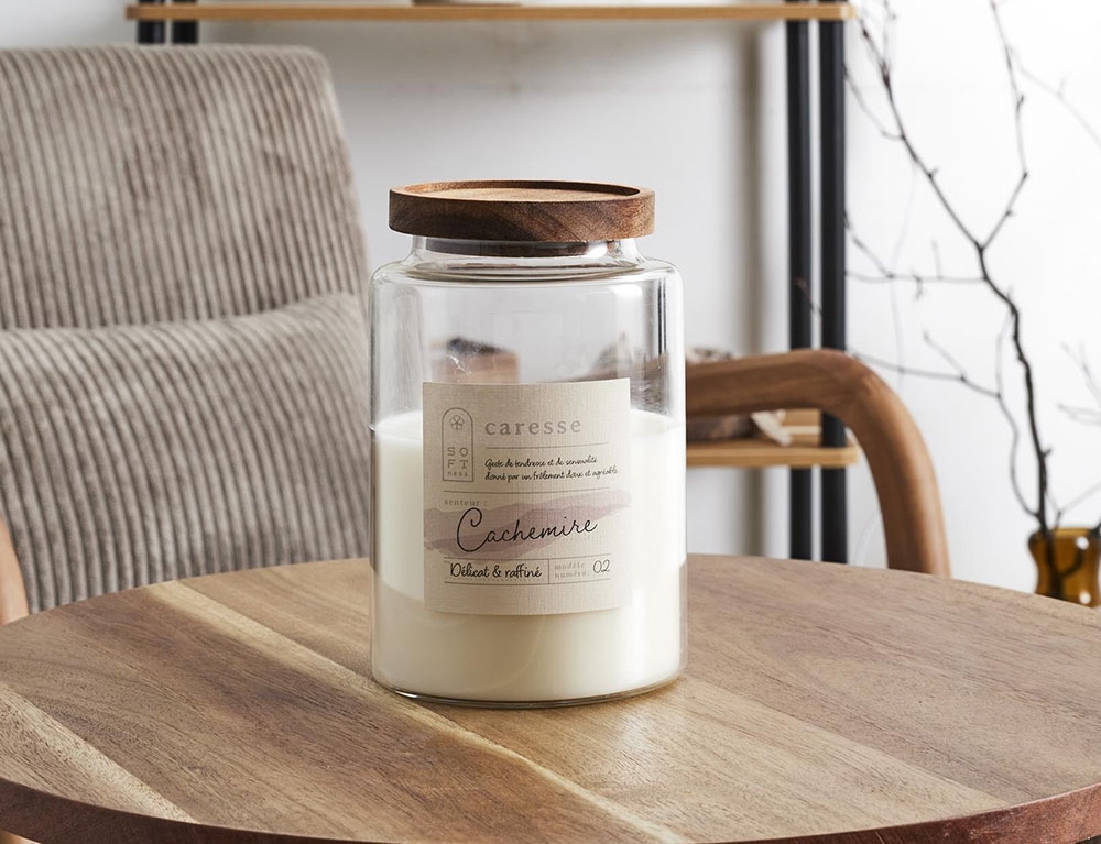 Κεριά & Κηροπήγια Scented Candle Pot Top Acacia Softness H16Cm Bo008
