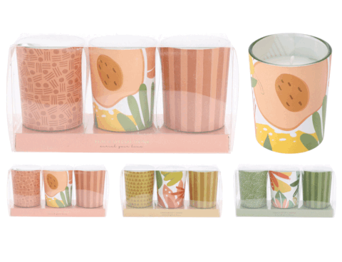 ΚΕΡΙΆ & ΚΗΡΟΠΉΓΙΑ SET 3T KEPI DECO GLASS CC5073360