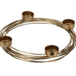 Κεριά & Κηροπήγια Tealight Holder 26Cm 4Cups Gol A98806230
