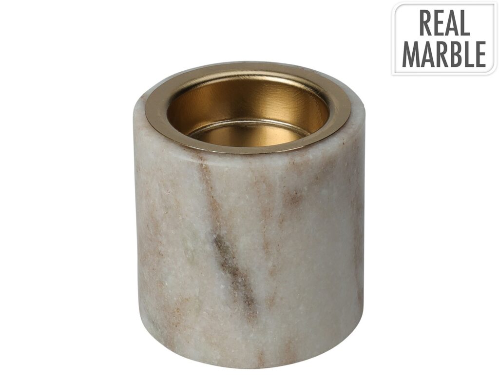 Κεριά & Κηροπήγια Tealight Holder Marble 6X6Cm