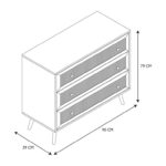 Κονσόλες & Μπουφέδες (Έπιπλα Εισόδου) Bali 3-Drawer Chest A1/M1 Hd7455