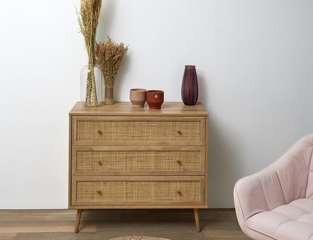 Κονσόλες & Μπουφέδες (Έπιπλα Εισόδου) Bali 3-Drawer Chest A1/M1 Hd7455