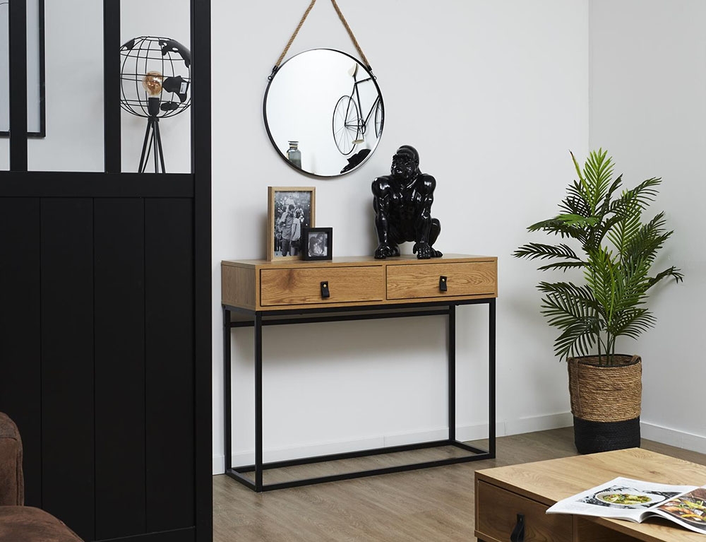 Κονσόλες & Μπουφέδες (Έπιπλα Εισόδου) Console Bois Et Metal Abbott M1 Hd6623