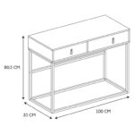 Κονσόλες & Μπουφέδες (Έπιπλα Εισόδου) Console Bois Et Metal Abbott M1 Hd6623