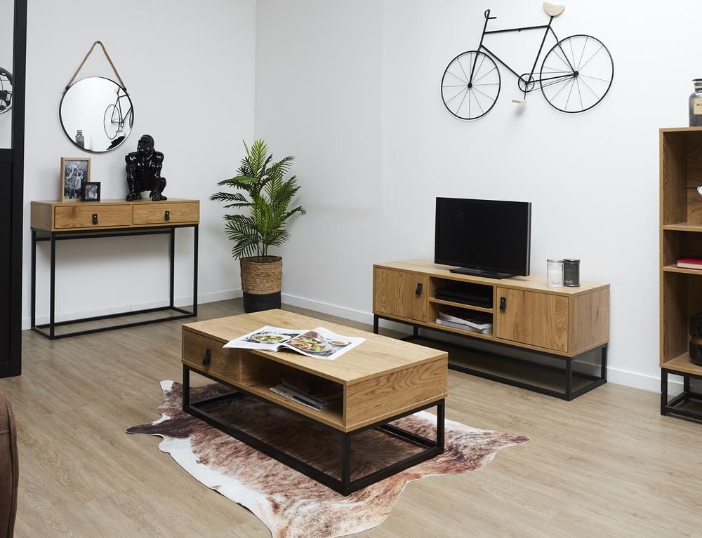Κονσόλες & Μπουφέδες (Έπιπλα Εισόδου) Console Bois Et Metal Abbott M1 Hd6623