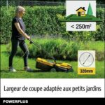 Κοπτικό γκαζόν Powerplus POWEG62203 30 L 1000 W 230 V 32 cm 20-70 mm