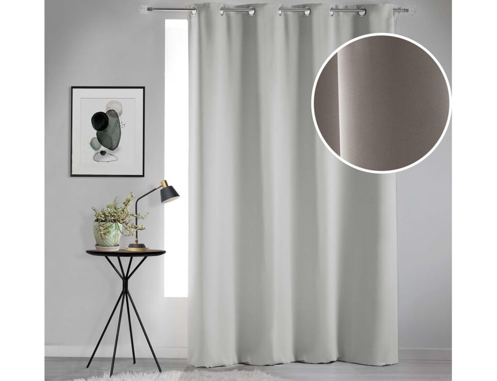 Κουρτίνα Blackout Occult Douceur D'intérieur - 135X280Cm - Γκρι