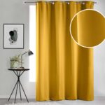 Κουρτίνα Blackout Occult Douceur D'intérieur - 135X280Cm - Κίτρινο