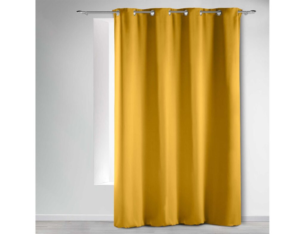 Κουρτίνα Blackout Occult Douceur D'intérieur - 135X280Cm - Κίτρινο