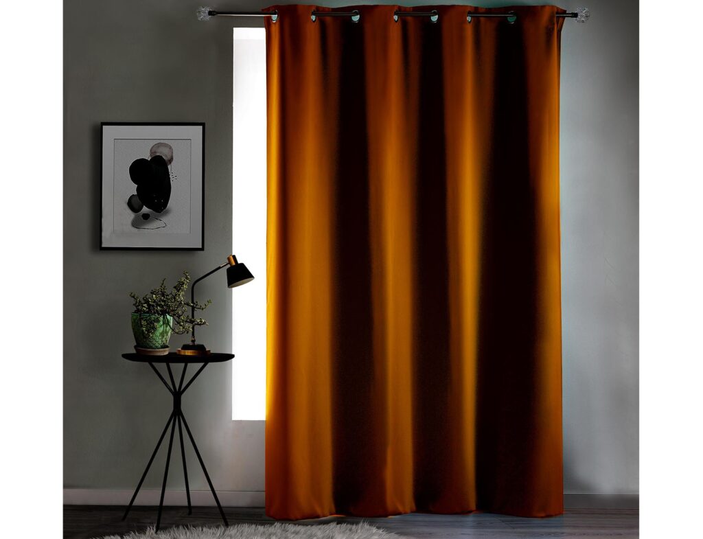 Κουρτίνα Blackout Occult Douceur D'intérieur - 135X280Cm - Κίτρινο