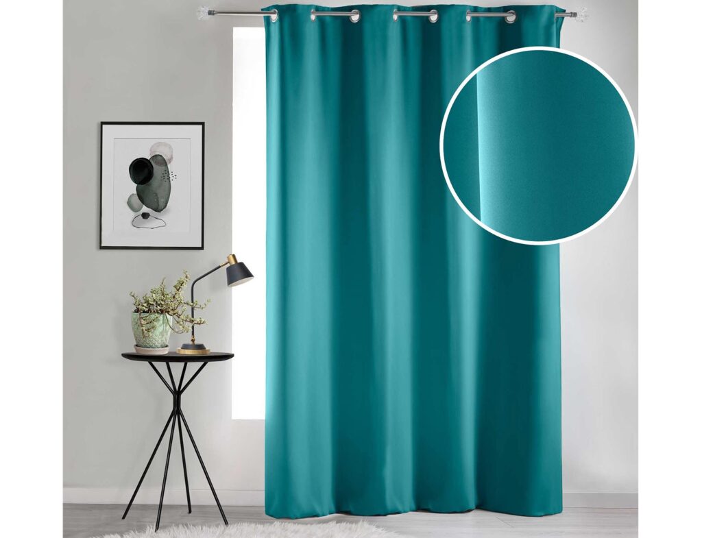 Κουρτίνα Blackout Occult Douceur D'intérieur - 135X280Cm - Μπλε