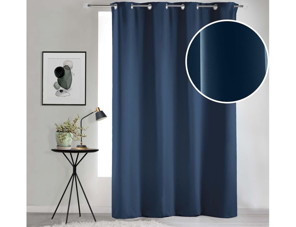 Κουρτίνα Blackout Occult Douceur D'intérieur - 135X280Cm - Μπλε