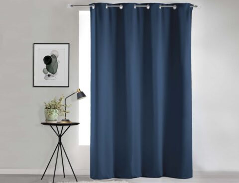 Κουρτίνα Blackout Occult Douceur D'intérieur - 135X280Cm - Μπλε