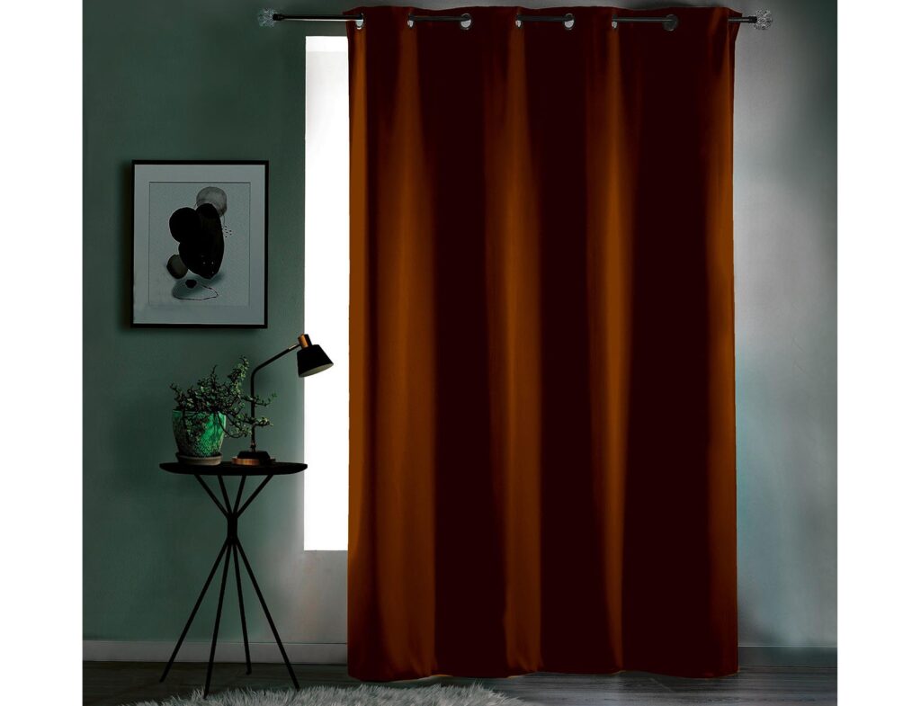 Κουρτίνα Blackout Occult Douceur D'intérieur - 135X280Cm - Πορτοκαλί